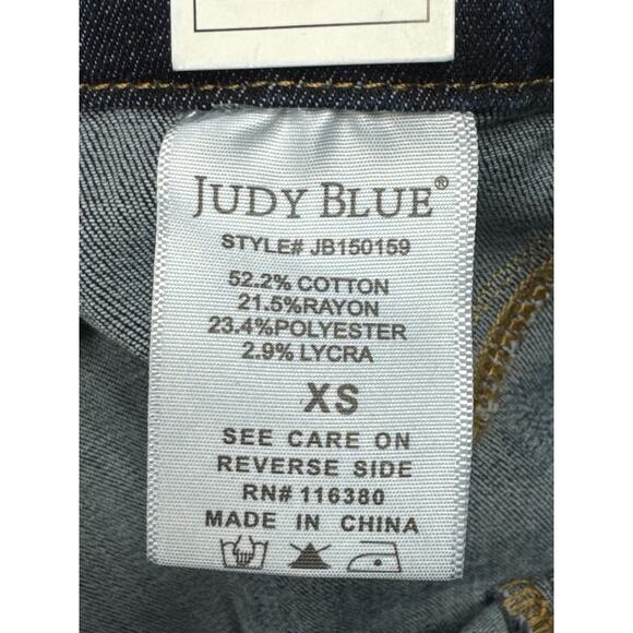 NWT Judy Blue Women's High Waist Blakely Pull On Bermuda Shorts - XS (24x7.5) - Picture 8 of 9